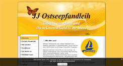 Desktop Screenshot of jj-ostseepfandleih.de